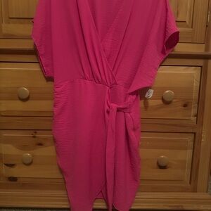 She + Sky Fuchsia Dress